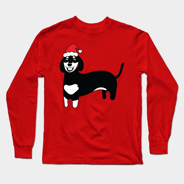 Christmas Dachshund Long Sleeve T-Shirt by holidaystore